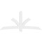Ekena Millwork Davenport Architectural Grade PVC Gable Bracket, 96"W x 44"H x 2"D x 6"F, 11/12 Pitch GBP096X44X0206DAV00 - alternate 4